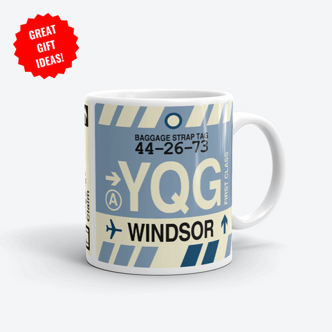 Windsor Holiday Gifts - YQG Airport Code Merchandise - YHM Designs
