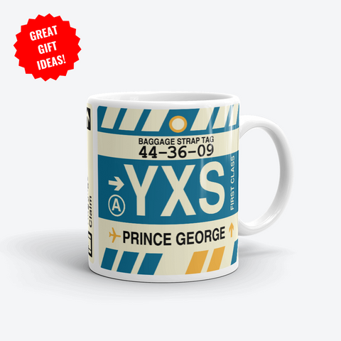 Prince George Souvenir Gifts - YXS Airport Code Merchandise - YHM Designs