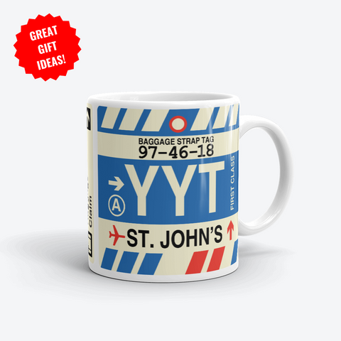 St. John's Corporate Gifts - YYT Airport Code Merchandise - YHM Designs