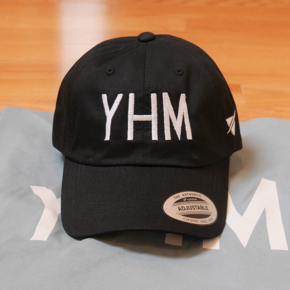 YHM Designs - YHM Hamilton Airport Code Distressed Dad Hat - Aircraft Registration Lettering Design - Orange Embroidery - Image 22