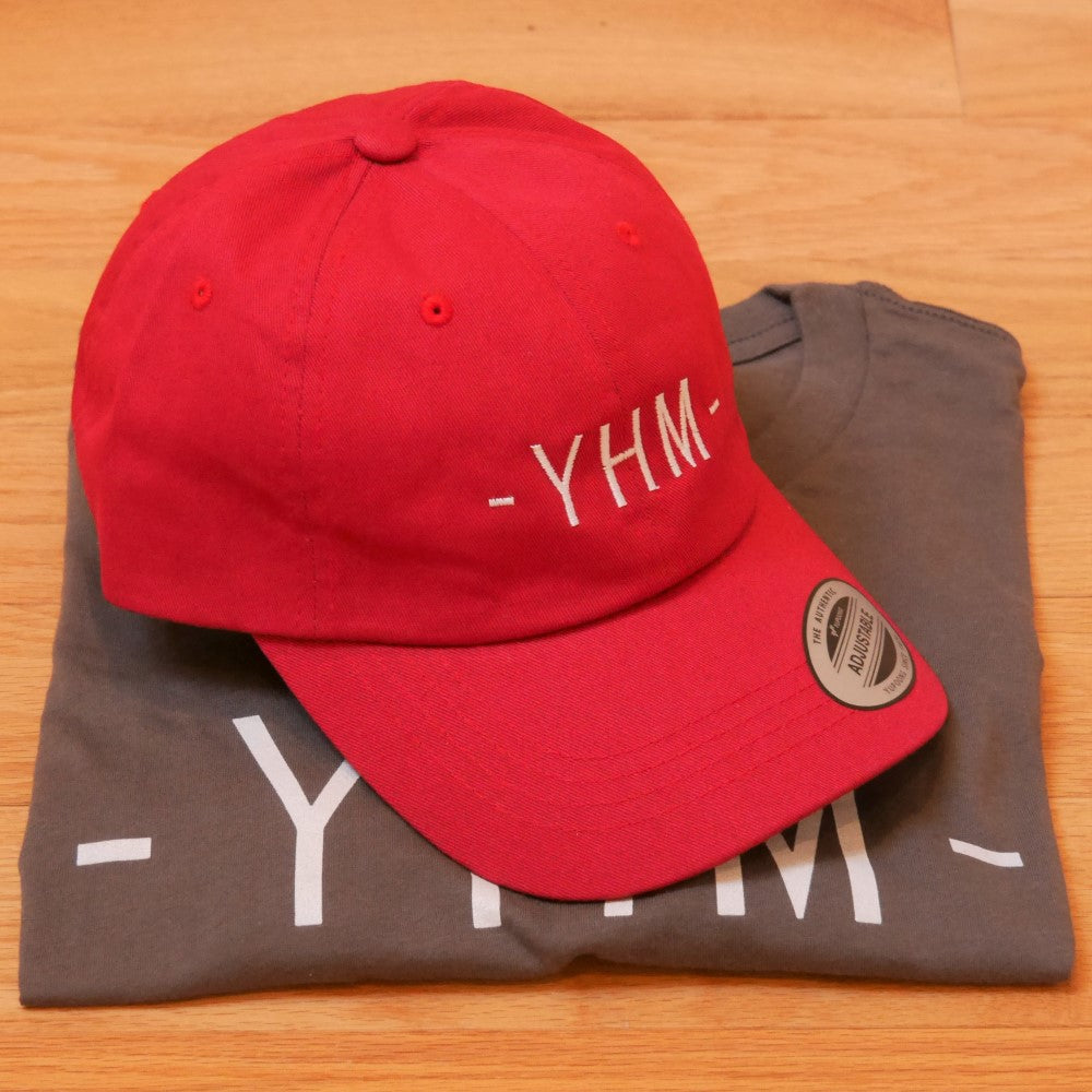 YHM Designs - YYC Calgary Airport Code Baseball Cap - Clean Lettering Design - White Embroidery - Image 24