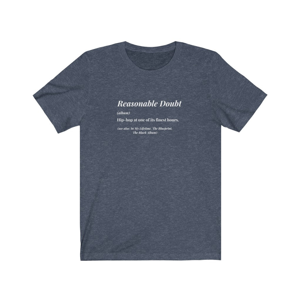 reasonable doubt shirt