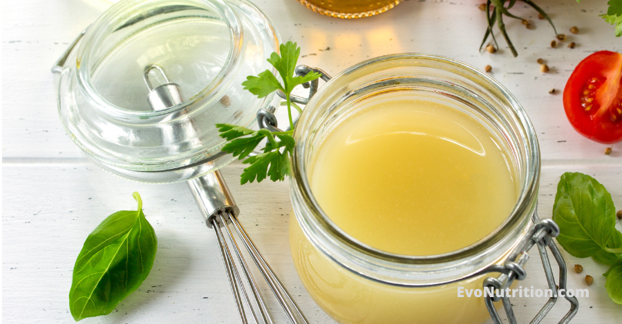 Apple cider vinegar as a food dressing 