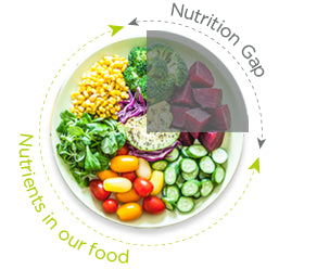 nutrition gap in number of fruits and veggies