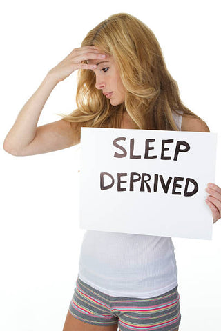 sleep deprived woman