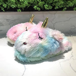 Pastel Rainbow Unicorns <br> Kawaii Slippers ♡✦ - Kawaii Faces Universe (･ω･★)
