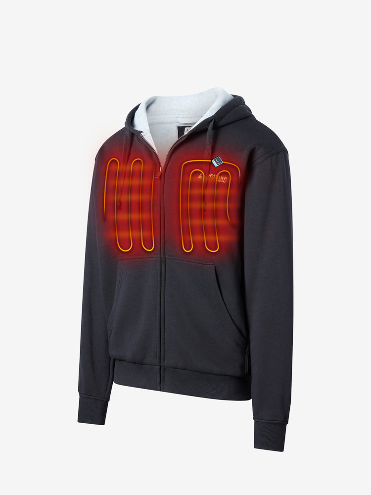 heated zipper hoodie