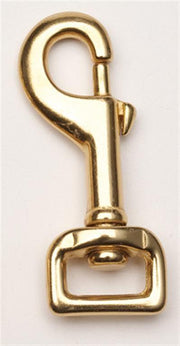 Solid Brass Snap Hook - Round Eye from Zilco – Riding & Harness Stuff