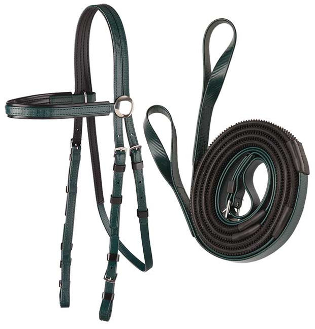Zilco Race Bridle with Loop End Reins Set White Grips from Zilco – Riding &  Harness Stuff