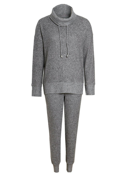 Grey Hooded Loungewear Set