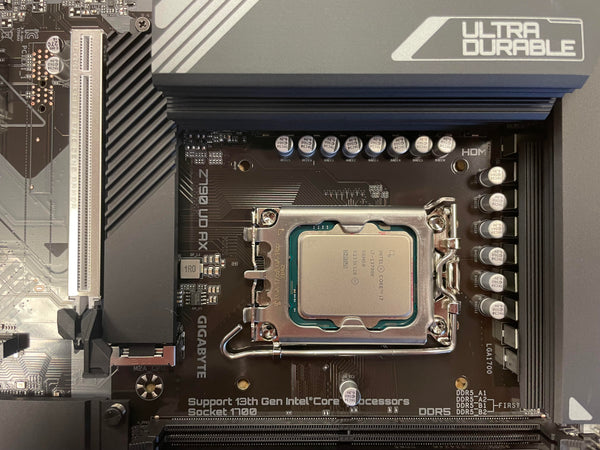 Intel i7 13700K fitted to Gigabyte Motherboard