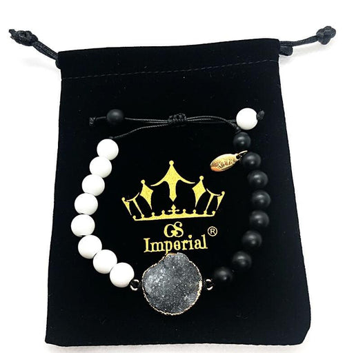 GS Imperial® Dames Armband | Natuursteen Armband Vrouwen Met Agaat Kralen