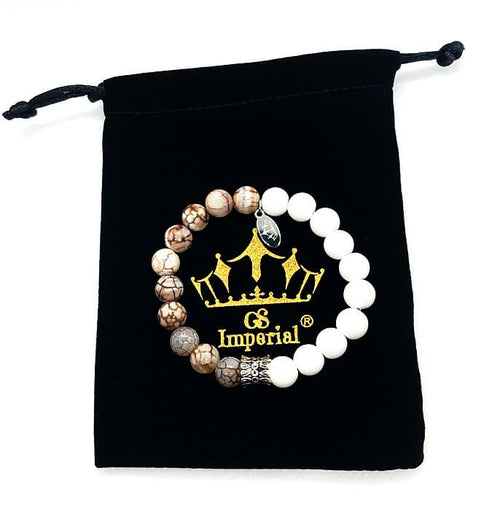 GS Imperial® Dames Armband | Meisjes Armband Met Agaat Kralen
