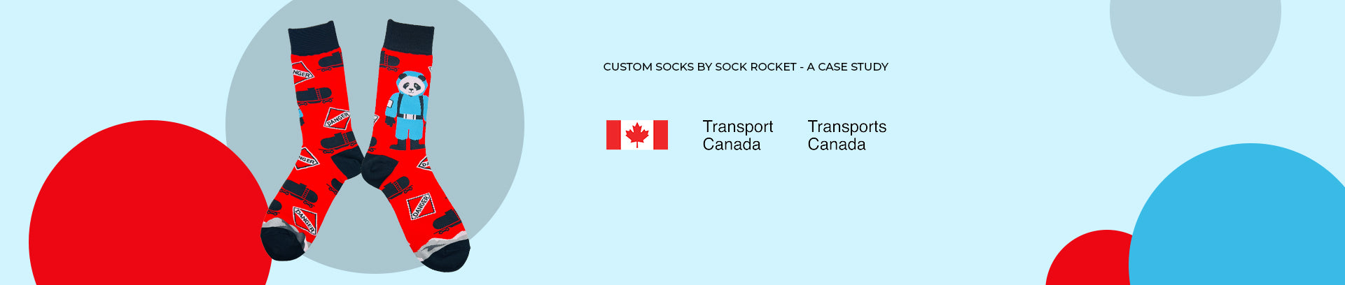 sock rocket custom socks for Transport Canada