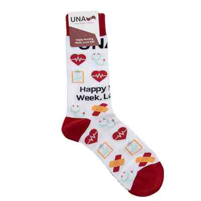 United Nurses of Alberta Custom Socks