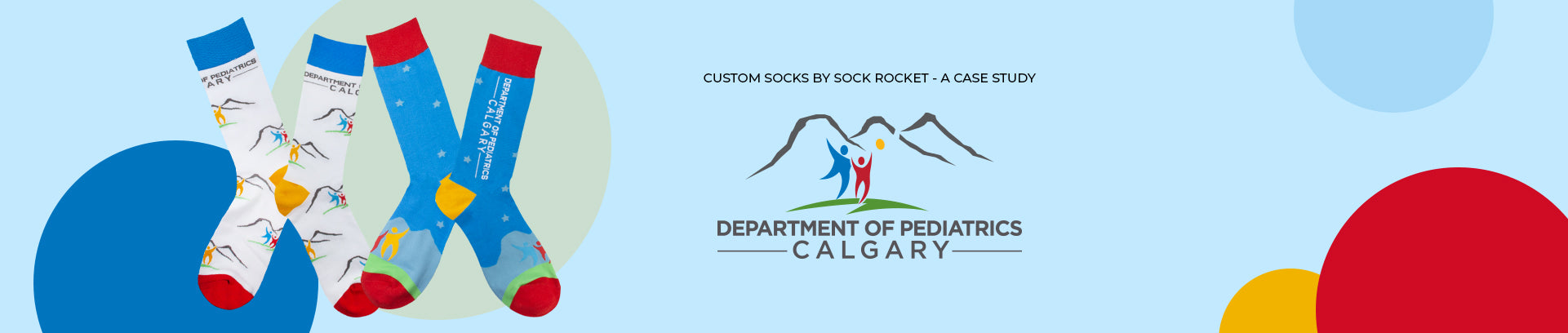 sock rocket custom socks for AHS Department of Pediatrics