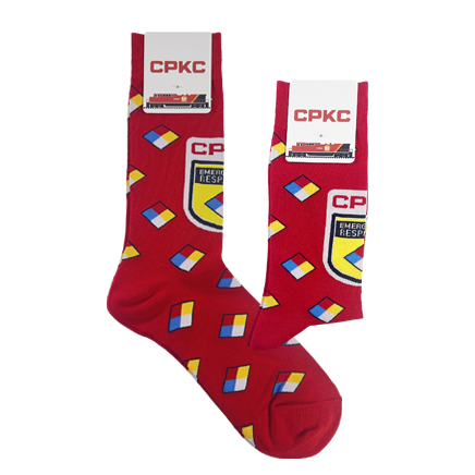 Custom branded socks for CPKC