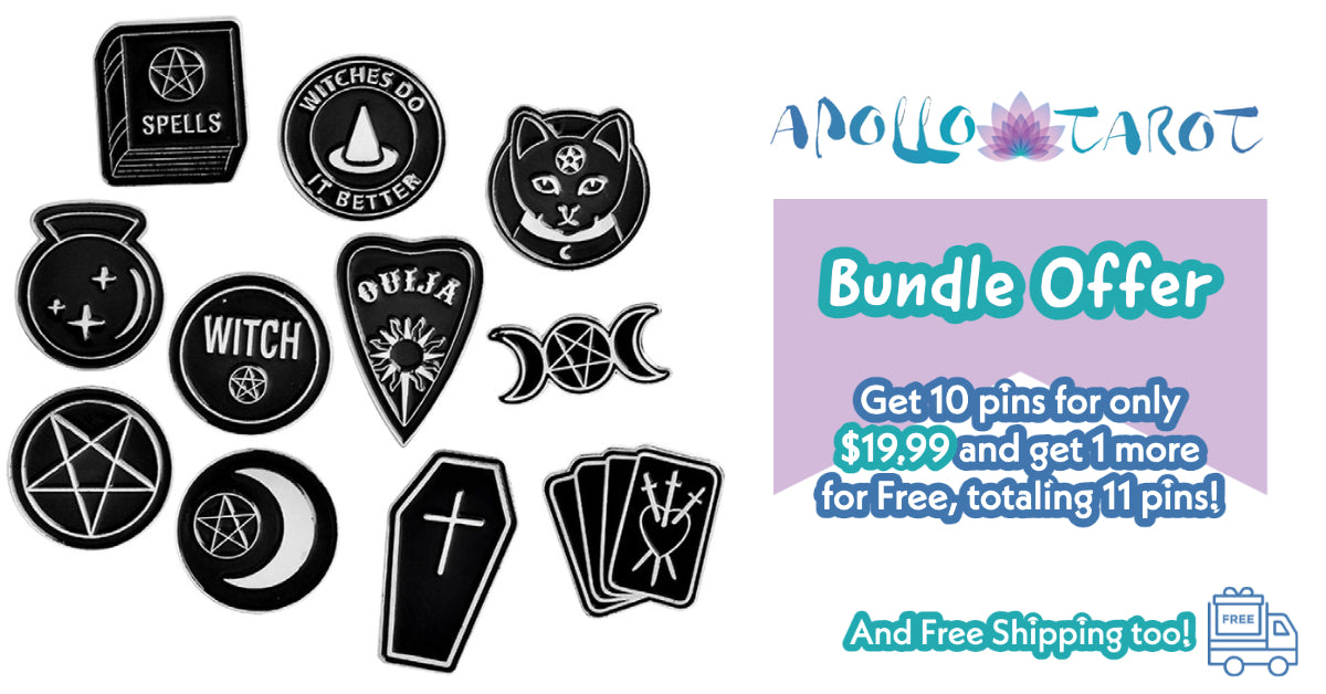 Witchy Enamel Pins Bundle Offer | Apollo Tarot Shop