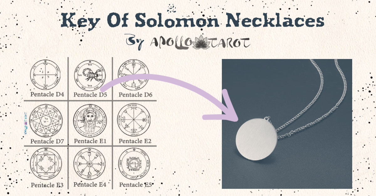 Key Of Solomon's Pentacles Custom Necklace | Apollo Tarot Shop
