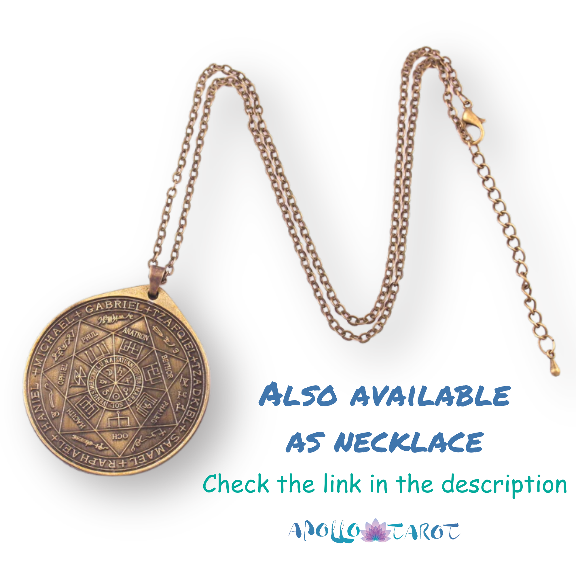 Seven Archangels Sigil Magick Necklace | Apollo Tarot Jewelry Shop