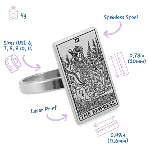 Measures Of The Silver Tarot Card Ring Of The Major Arcana Cards | Apollo Tarot
