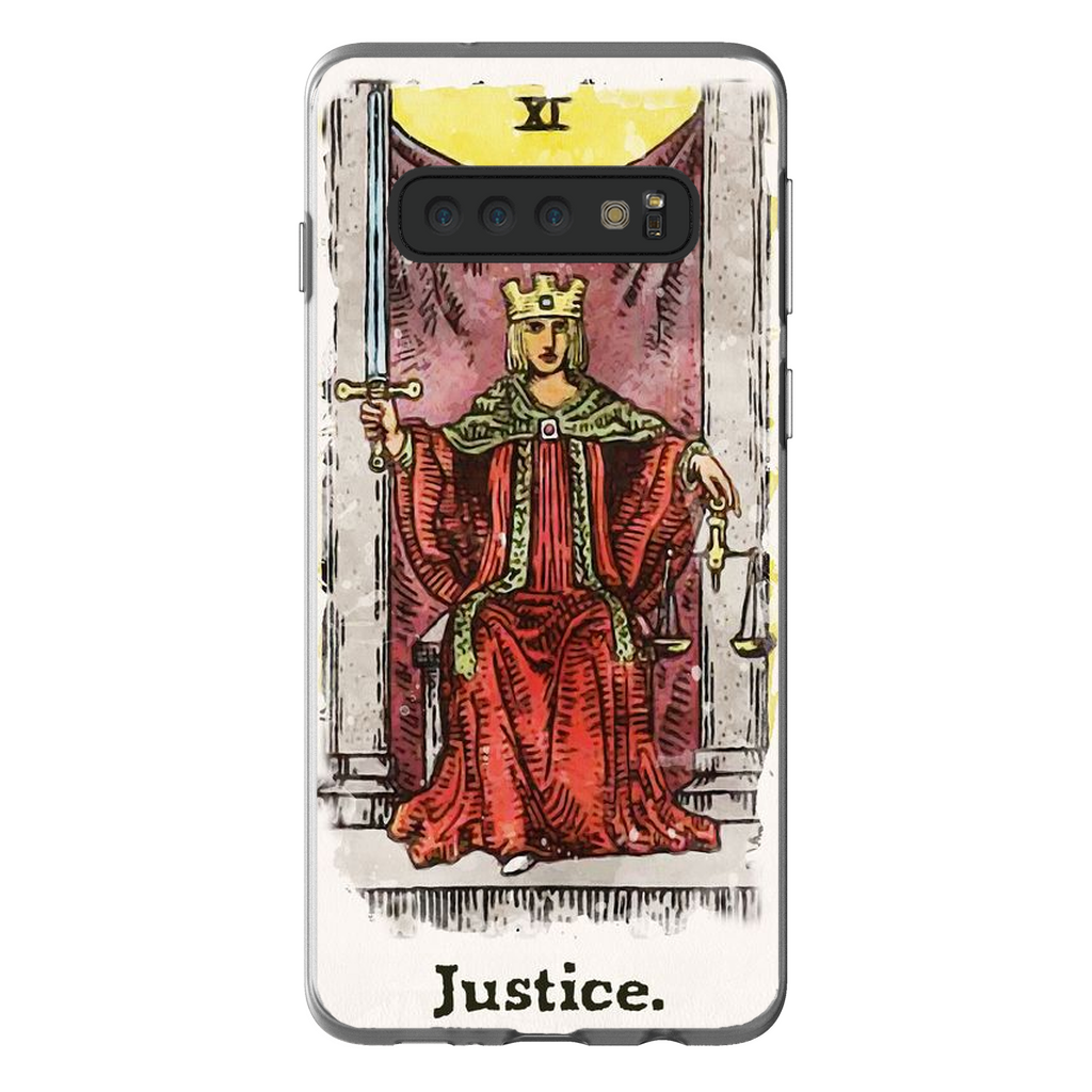 Samsung Phone Case Of The Justice Tarot Card | Flexi, Snap or Bio Cases | Apollo Tarot