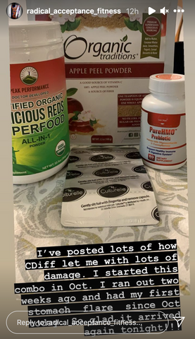 Screenshot of Instagram Post showing Layer Origin PureHMO™ Prebiotic
