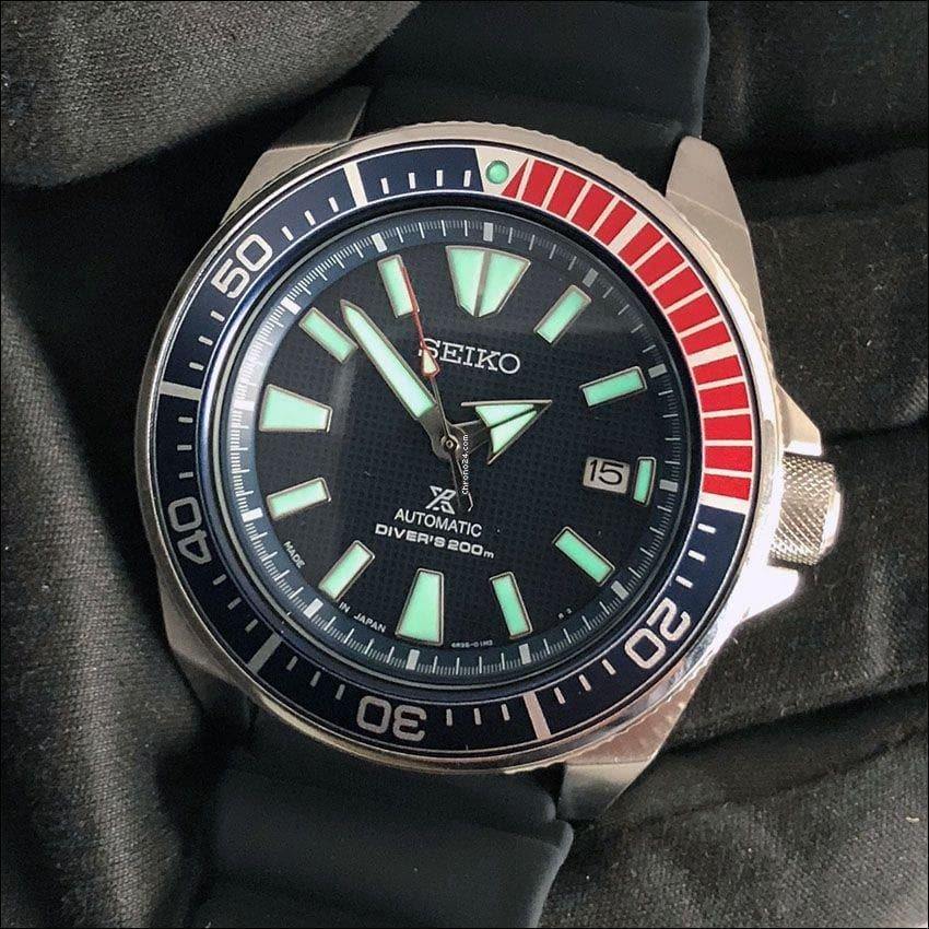 Seiko Prospex Japan Made Pepsi Samurai Reissue 200M Diver's Men's Watc –  Diligence1International