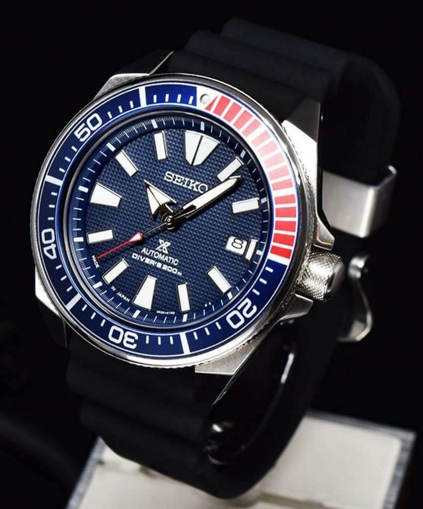 Seiko Prospex Japan Made Pepsi Samurai Reissue 200M Diver's Men's Watc –  Diligence1International