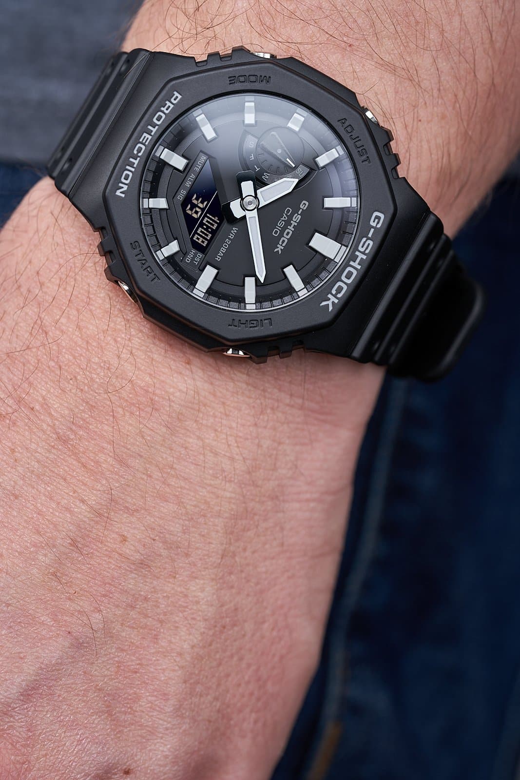 Casio G-Shock Carbon Core Guard Black AP CasiOak Watch GA2100-1ADR - Diligence1International