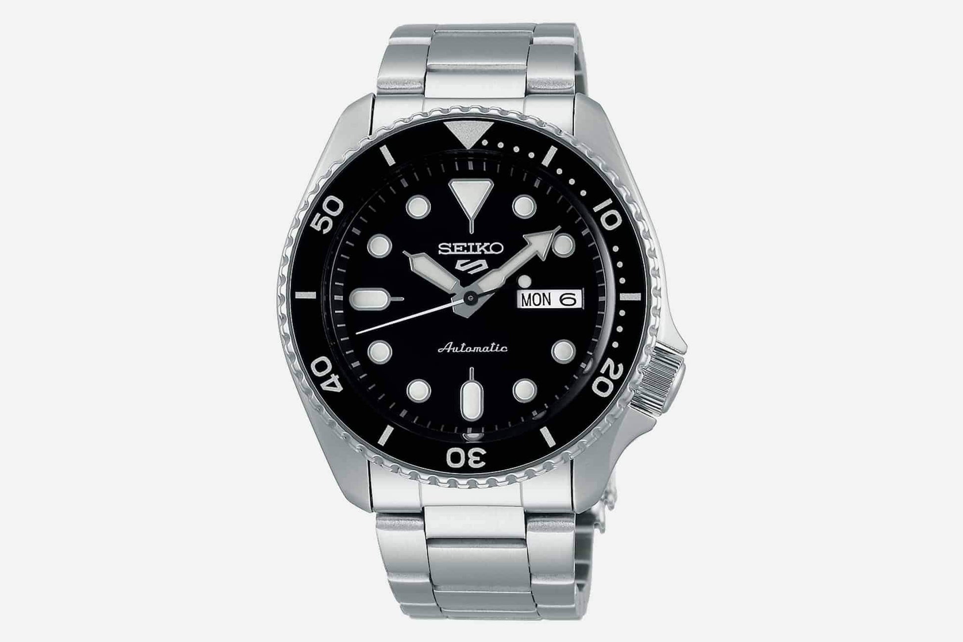 Seiko 5 Sports 100M Automatic Men's Watch Black Dial Bezel SRPD55K1 –  Diligence1International