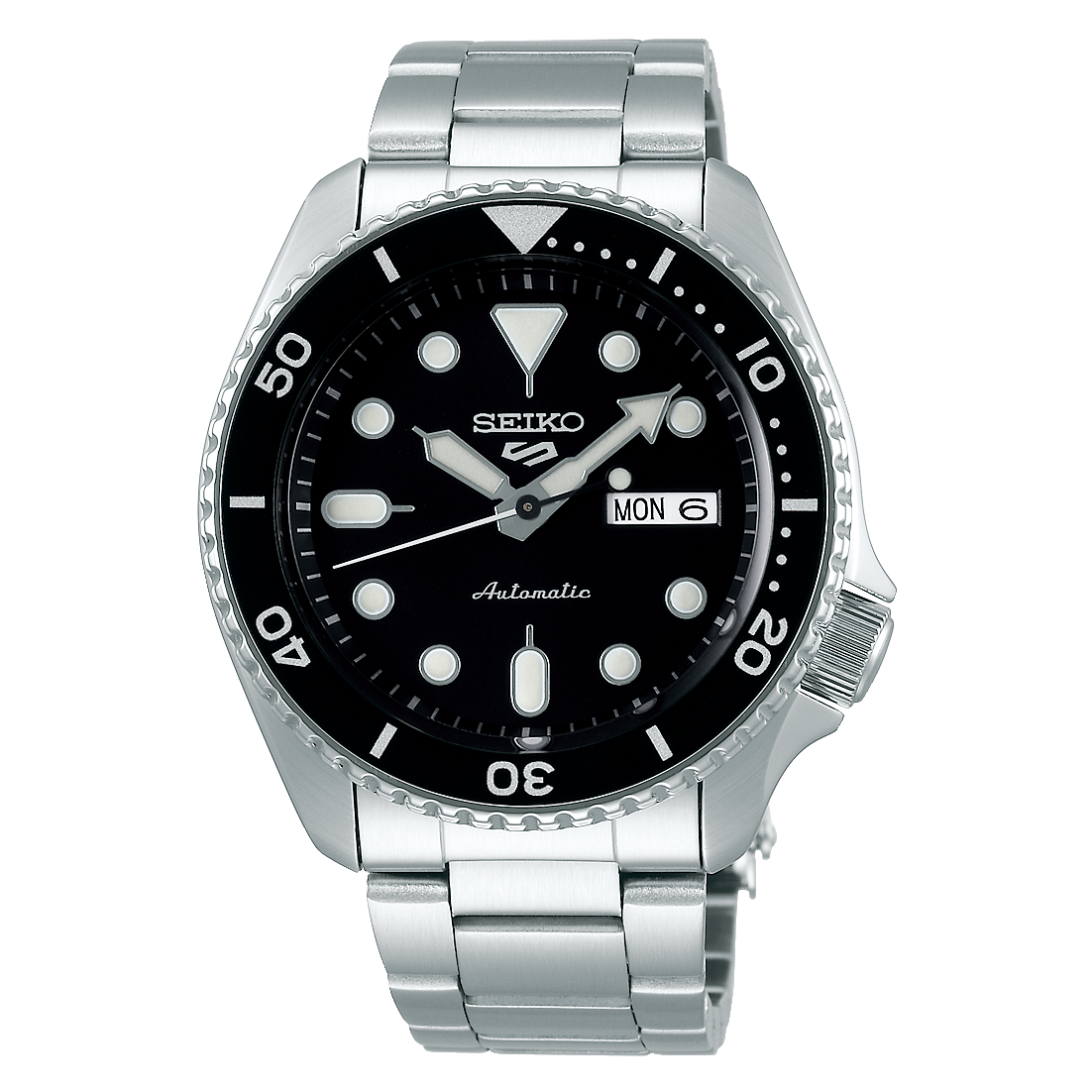 Seiko 5 Sports 100M Automatic Men's Watch Black Dial Bezel SRPD55K1 –  Diligence1International