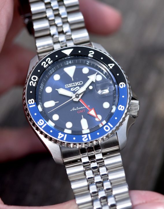 Seiko 5 100M GMT Style Blue Dial Automatic Watch SSK003K1 –  Diligence1International