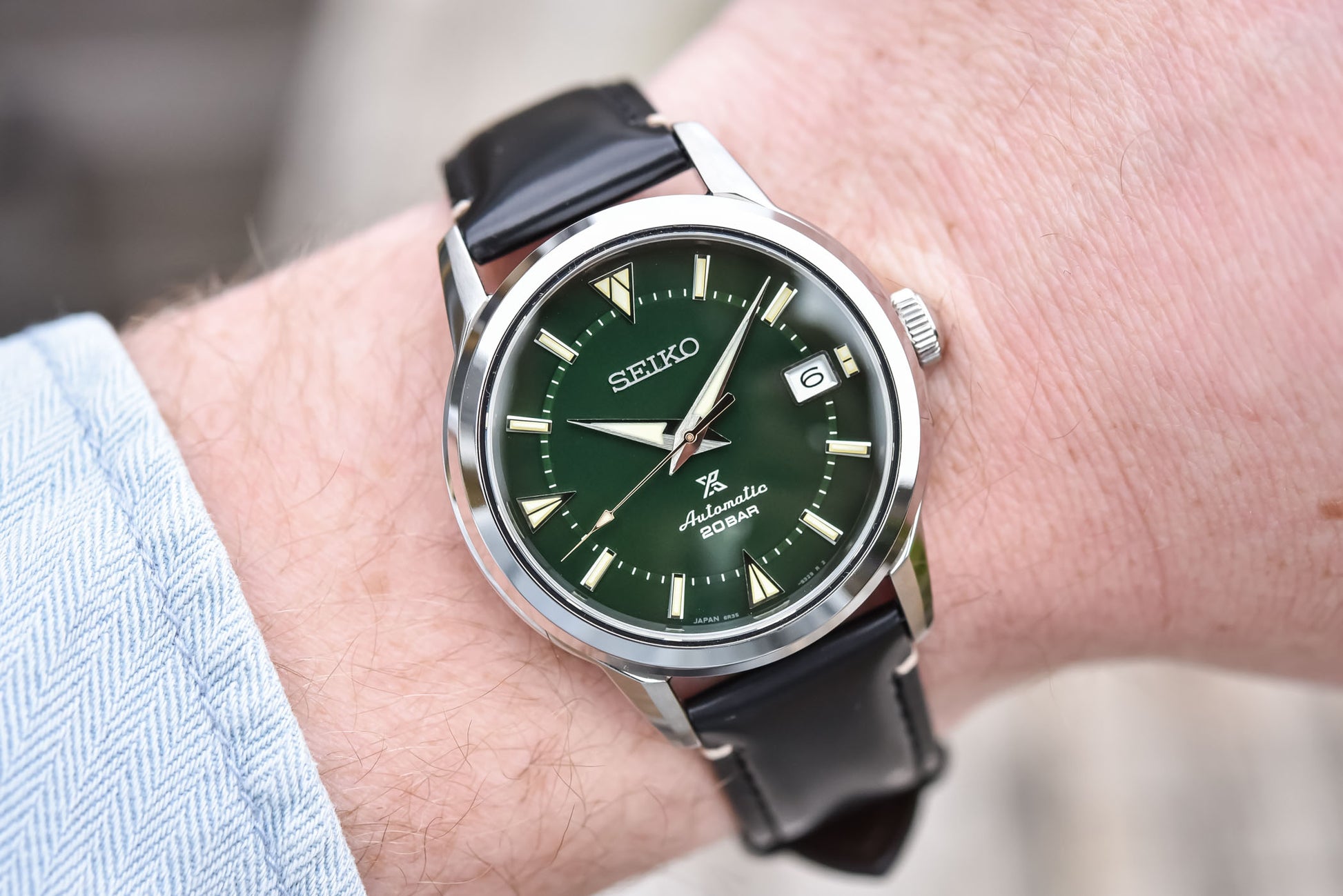 Seiko Japan Made Prospex 1959 Baby Alpinist Green Men's Leather Watch –  Diligence1International