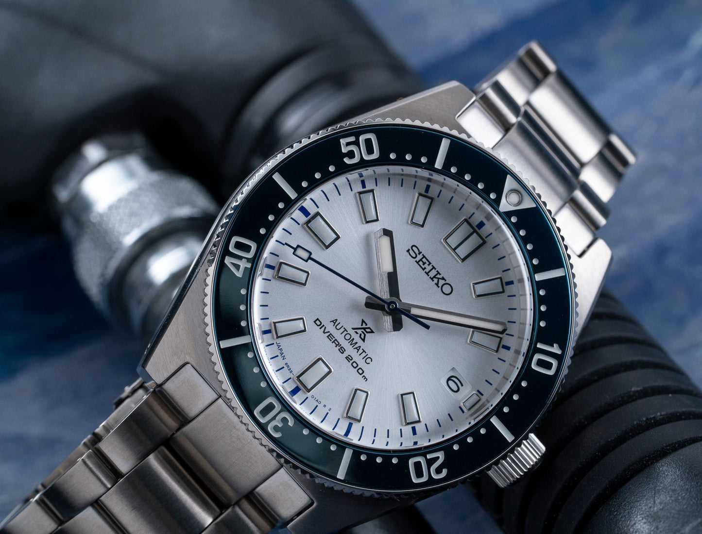 Seiko 62MAS Prospex Diver's 140th Anniv LE Blue White Theme Men's Stai –  Diligence1International