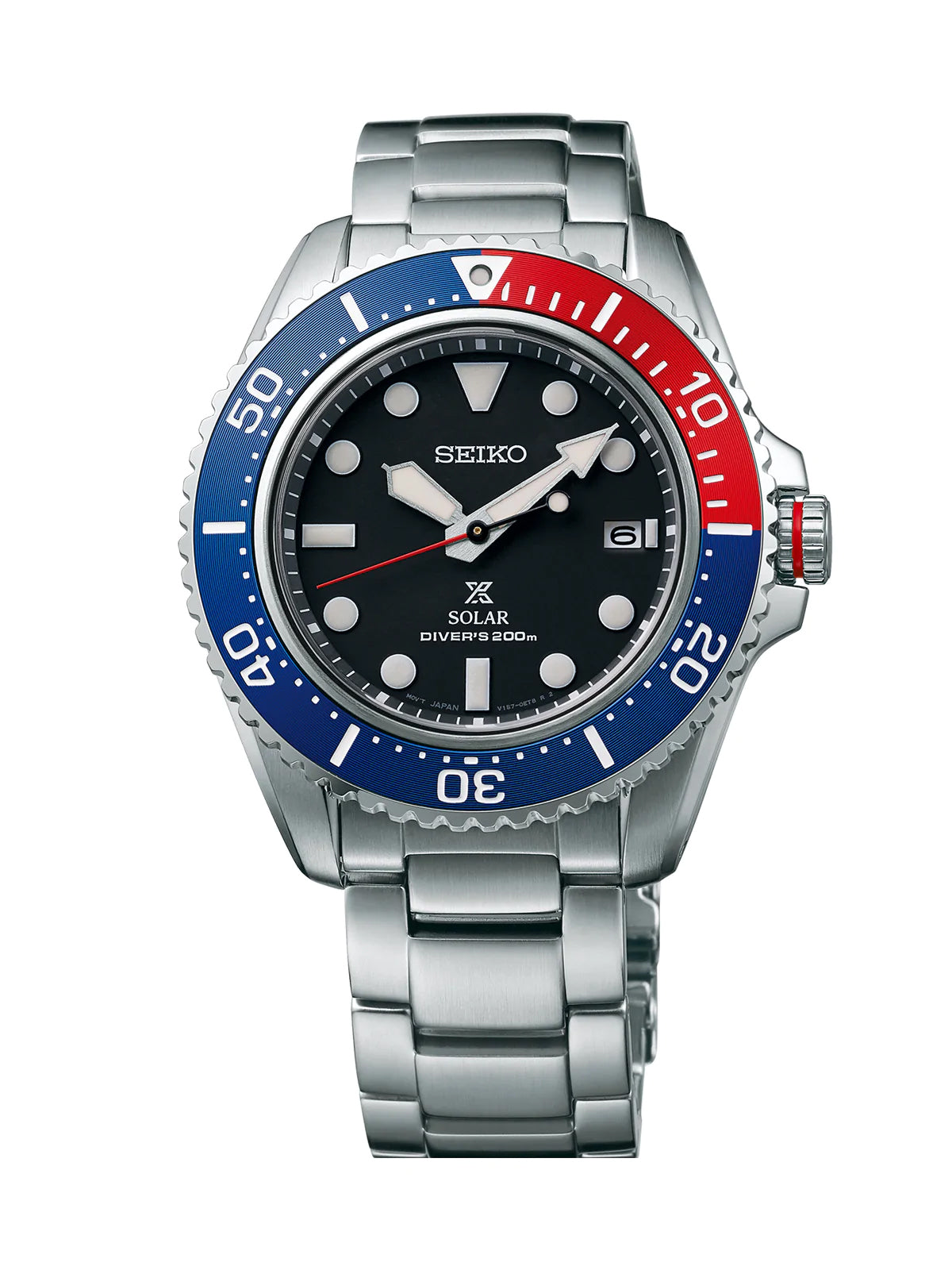 Seiko Prospex Pepsi Solar Diver's Men's Stainless Steel Watch SNE591P1 –  Diligence1International