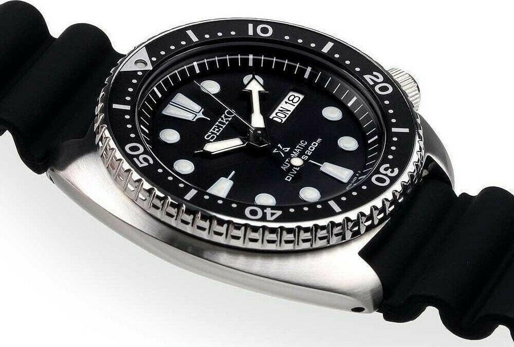Seiko Black Turtle Prospex Diver's Men's Rubber Strap Watch SRP777K1 –  Diligence1International