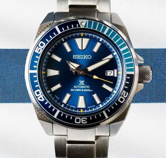 Seiko Limited Edition Blue Lagoon Samurai Prospex Diver's Men's Stainl –  Diligence1International