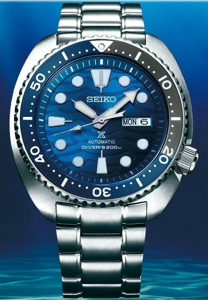 Seiko SE Save the Ocean Great White Shark Turtle Diver's Men's Watch S –  Diligence1International