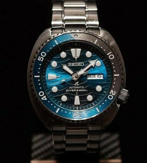 Seiko SE Save the Ocean Great White Shark Turtle Diver's Men's Watch S –  Diligence1International
