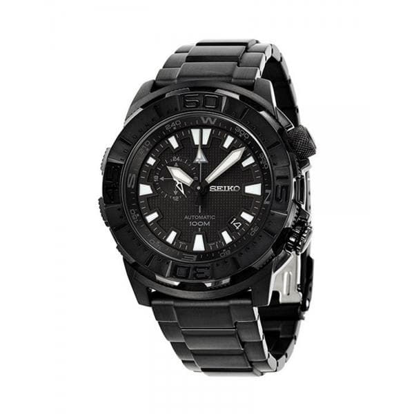 Seiko Superior 100M Men's Black PVD Plated Stainless Steel Strap Watch –  Diligence1International