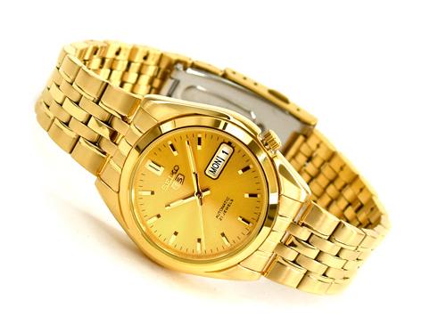 Seiko 5 Classic Men's Size Gold Dial & Plated Stainless Steel Strap Wa –  Diligence1International