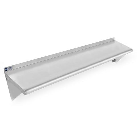 Gridmann 18 X 36 Stainless Steel Kitchen Wall Mount Shelf With Backsplash  - Nsf Certified : Target