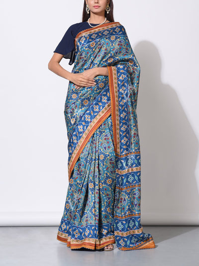 Saree, Sarees, Vasansi Silk, Silk, Printed, Traditional, Traditional wear, Traditional outfit, Light weight, Patola
