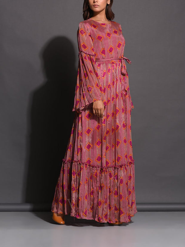 Anarkali, Anarkalis, Gown, Gowns, Printed, Crepe, Crepe gown, Western, Westerns, Maxi dress, Floral Printed