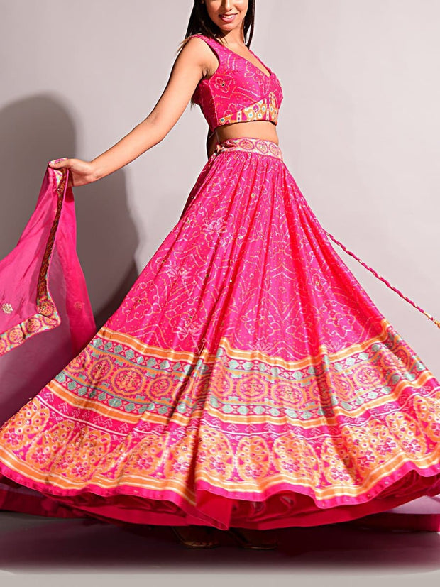 Bandhani Lehenga