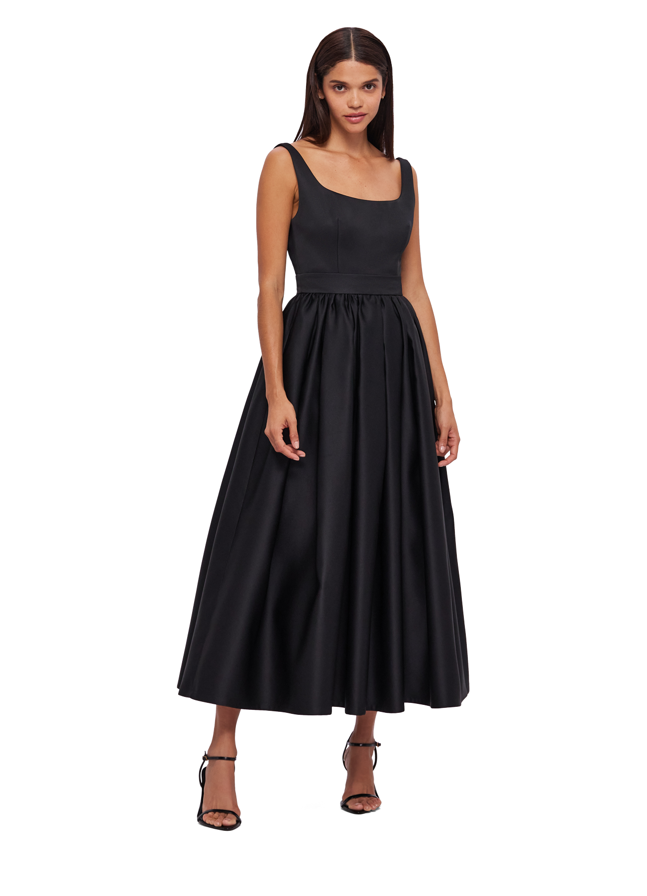 Colleen Midi Dress - Ebony | LEO LIN® Official Website
