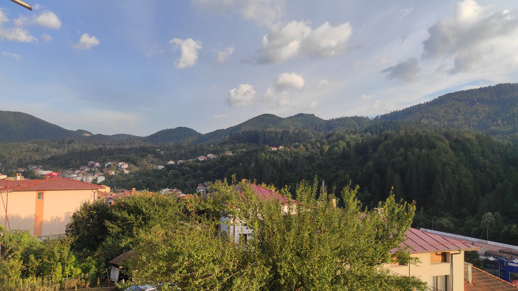 Smolyan town in the Rhodope Mountain in South Bulgaria- Raikovo Neighbourhood from my balcony- mazing view