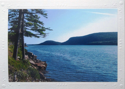 Acadia National Park blank greeting card, Maine coast photo note card, anniversary card love note, thinking of you birthday card