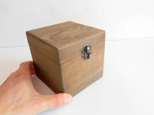 Small wooden display box- rectangular box with glass cap- box with bro -  Exiarts & Ecocrafts